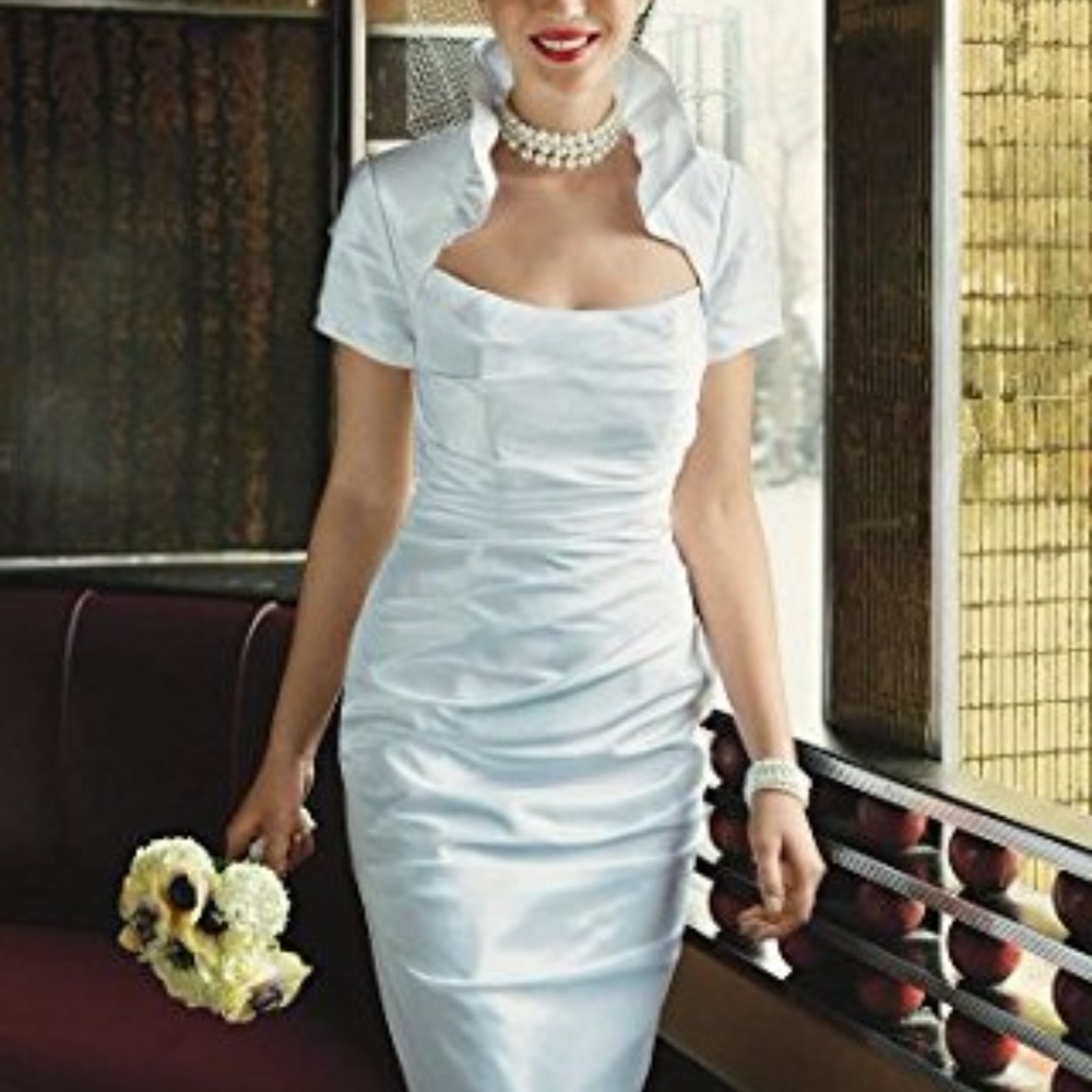 David's Bridal Wedding Dress: Short * Strapless